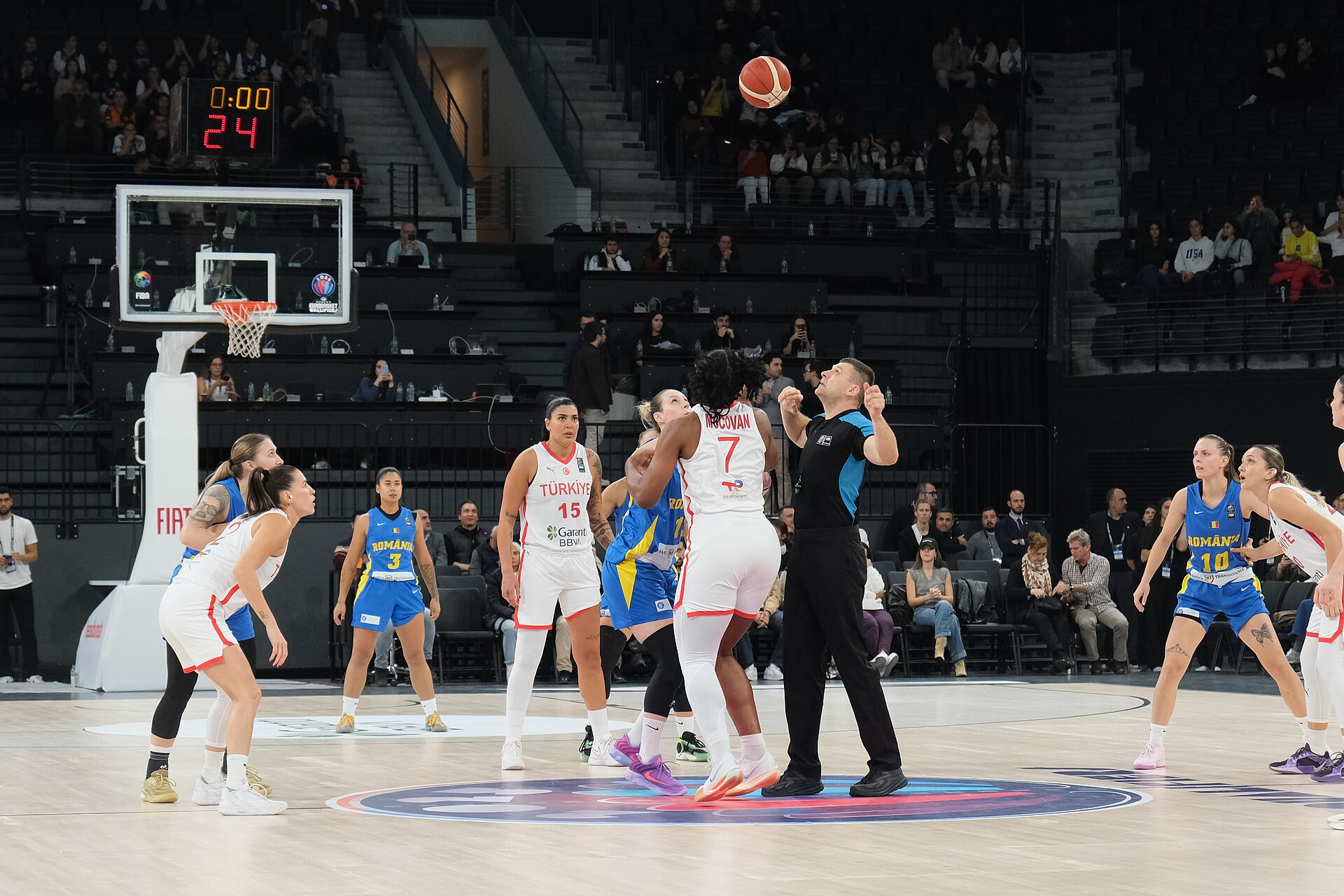 Romania U18 women basketball team match — imagine de arhivă