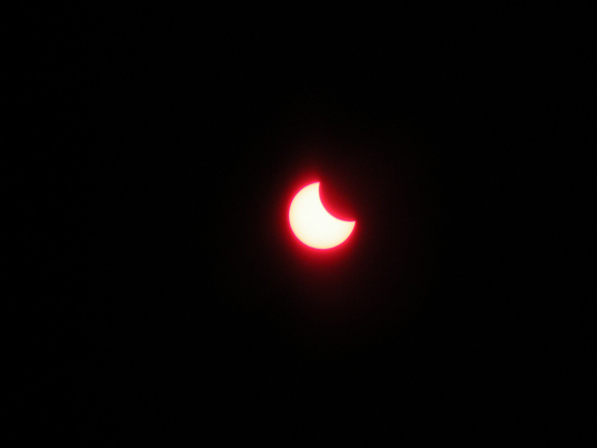 partial solar eclipse sky — imagine de arhivă