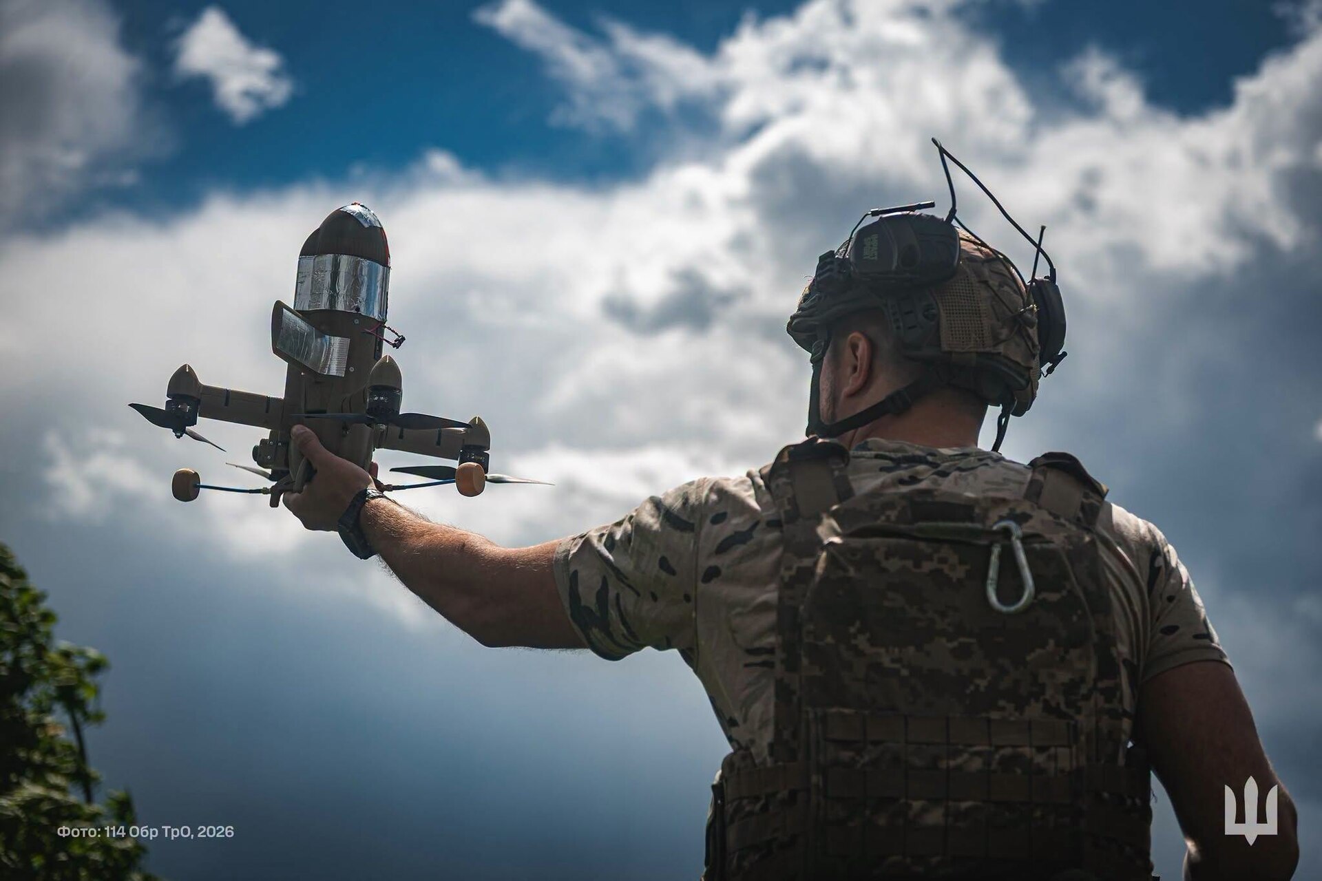 Ukrainian drone interceptor test — imagine de arhivă